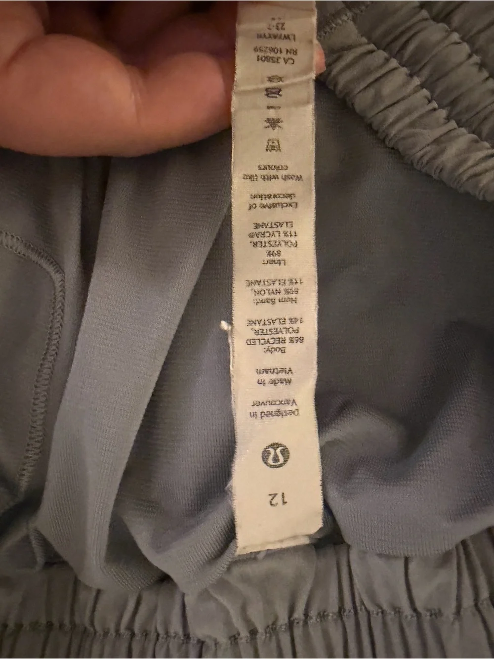 lululemon athletica light grey workout shorts